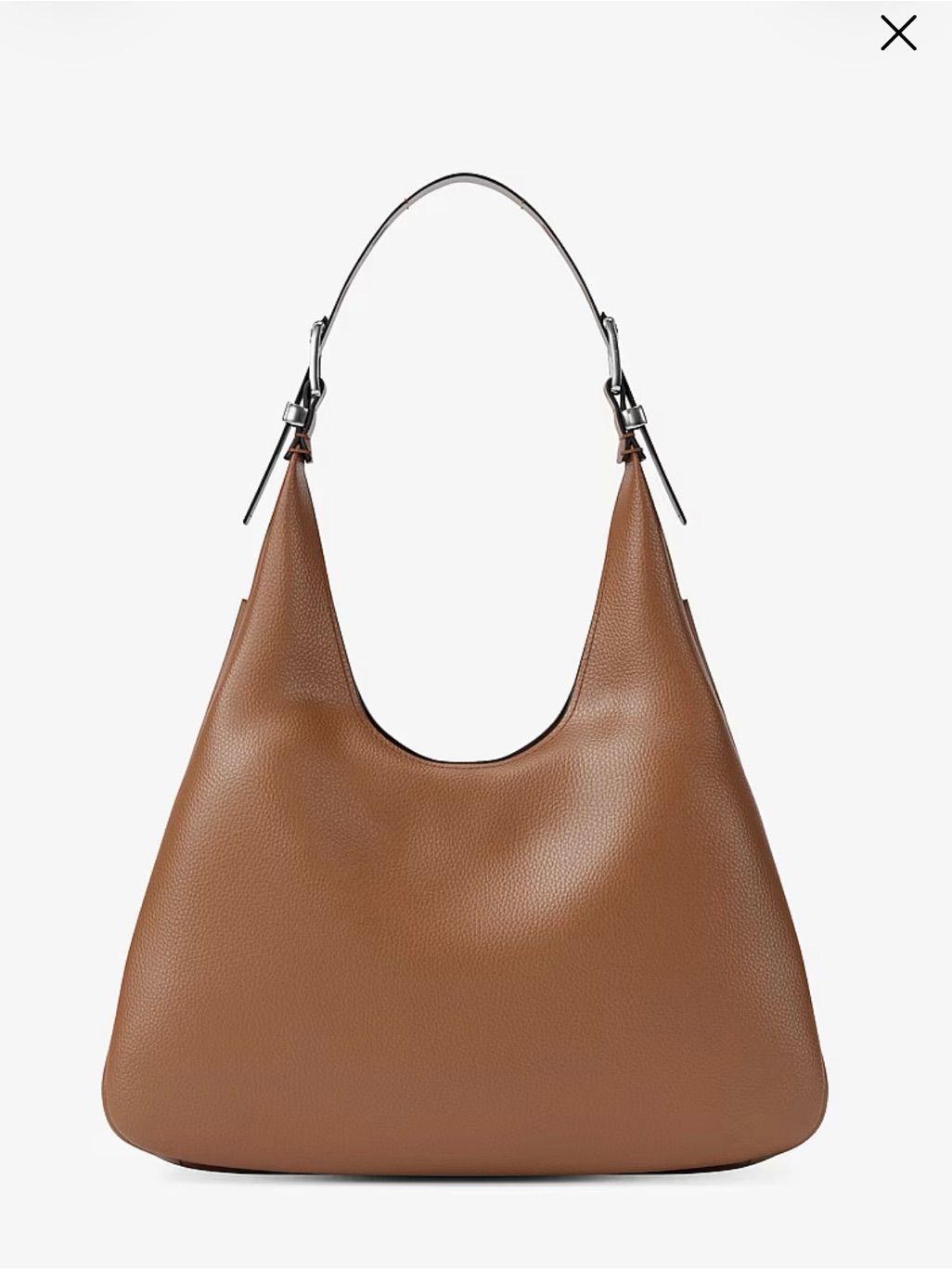 Michael Kors Nolita Large Nubuck Hobo Shoulder Bag Husk Nwt